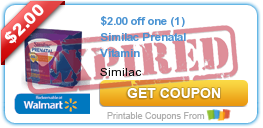 $2.00 off one (1) Similac Prenatal Vitamin