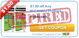 $1.00 off Any Robitussin Product