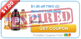 $1.00 off TWO (2) Welch's Essentials Juice