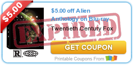 $5.00 off Alien Anthology on Blu-ray