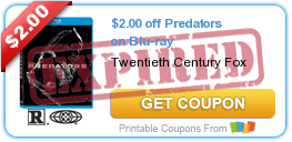 $2.00 off Predators on Blu-ray