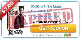 $3.00 off The Liam Neeson Film Collection on dvd