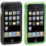Griffin Wave Interlocking Case for iPhone (Green and Black Translucent)