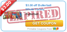 $3.00 off Butterball Whole Turkey