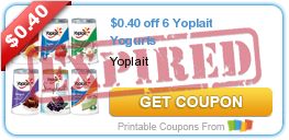 $0.40 off 6 Yoplait Yogurts