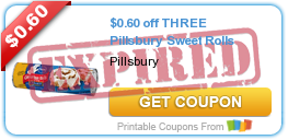 $0.60 off THREE Pillsbury Sweet Rolls