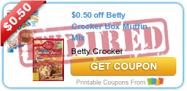 $0.50 off Betty Crocker Box Muffin Mix