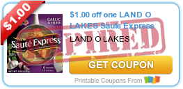 $1.00 off one LAND O LAKES Saute Express