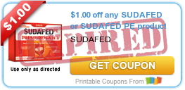 $1.00 off any SUDAFED or SUDAFED PE product