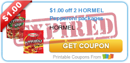 $1.00 off 2 HORMEL Pepperoni packages