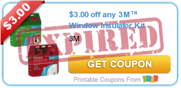 $3.00 off any 3M™ Window Insulator Kit