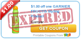 $1.00 off one GARNIER FRUCTIS Styling Product