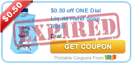 $0.50 off ONE Dial Liquid Hand Soap Refill