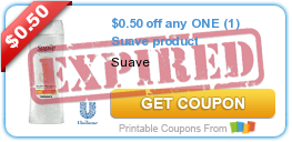 $0.50 off any ONE (1) Suave product