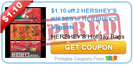 $1.10 off 2 HERSHEY'S KISSES or HERSHEY'S Nuggets