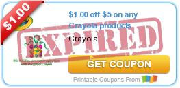 $1.00 off $5 on any Crayola products