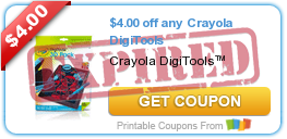 $4.00 off any Crayola DigiTools