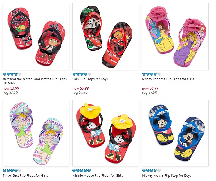 Disney Store cheap flip flops