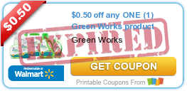 $0.50 off any ONE (1) Green Works product