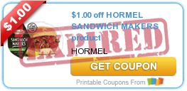 $1.00 off HORMEL SANDWICH MAKERS product