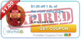 $1.00 off 1 lb. of Sara Lee meat at the deli