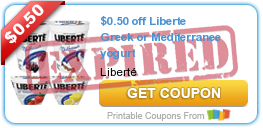 $0.50 off Liberte Greek or Mediterranee yogurt