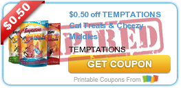 $0.50 off TEMPTATIONS Cat Treats & Cheezy Middles