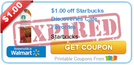 $1.00 off Starbucks Discoveries Cafe Favorites