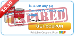 $0.40 off any (3) Campbell's Condensed soups