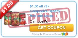 $1.00 off (3) Campbell's Healthy Request soups