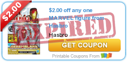 $2.00 off any one MARVEL figure from Hasbro