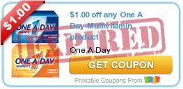 $1.00 off any One A Day Multivitamin product