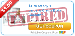 $1.50 off any 1 Jergens Crema Body Collection