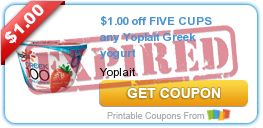 $1.00 off FIVE CUPS any Yoplait Greek yogurt