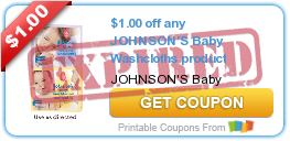 $1.00 off any JOHNSON'S Baby Washcloths product