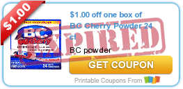 $1.00 off one box of BC Cherry Powder 24 ct