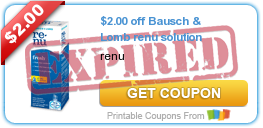 $2.00 off Bausch & Lomb renu solution