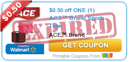 $0.50 off ONE (1) ACE™ Brand Sports Tape