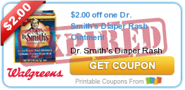 $2.00 off one Dr. Smith's Diaper Rash Ointment