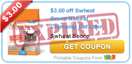 $3.00 off Swheat Scoop Natural Clumping Cat Litter