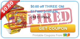 $0.60 off THREE Old El Paso products