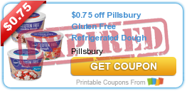 $0.75 off Pillsbury Gluten Free Refrigerated Dough