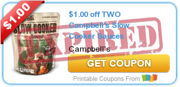 $1.00 off TWO Campbell's Slow Cooker Sauces