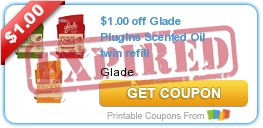 $1.00 off Glade PlugIns Scented Oil twin refill