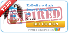 $2.00 off any Glade Sense & Spray starter kit