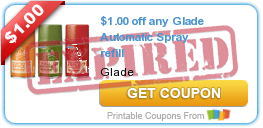 $1.00 off any Glade Automatic Spray refill