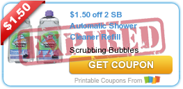 $1.50 off 2 SB Automatic Shower Cleaner Refill