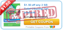 $1.50 off any 2 SB Toilet Cleaning Gel products