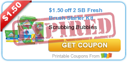 $1.50 off 2 SB Fresh Brush Starter Kit