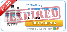 $2.00 off any LISTERINE WHITENING Rinse